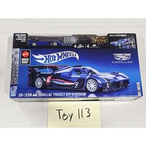 Hot Wheels Cadillac Project GTP Hypercar Brick Set 1:32 236 Pieces 10+ Mattel